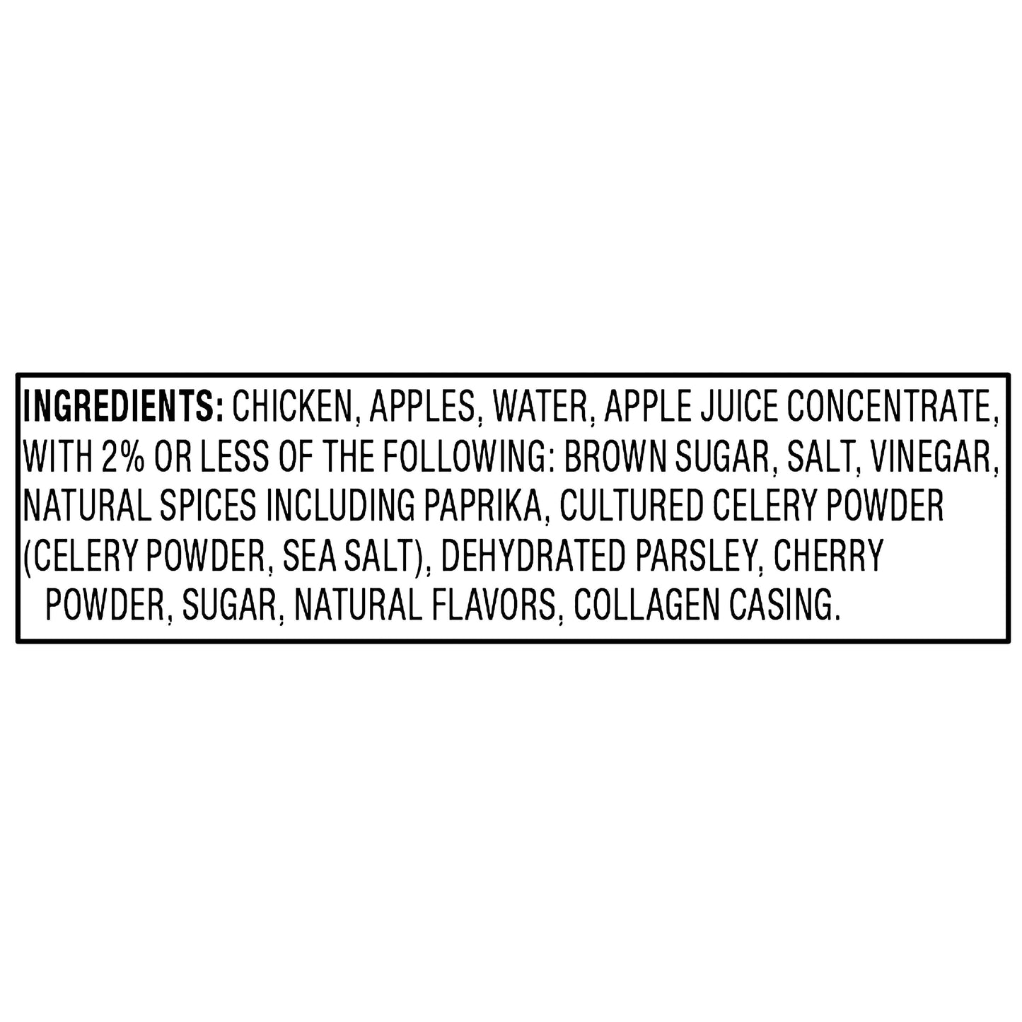 Marketside Fully Cooked, Gluten-Free Chicken Apple Sausage 12oz, 4 Count (Refrigerated)