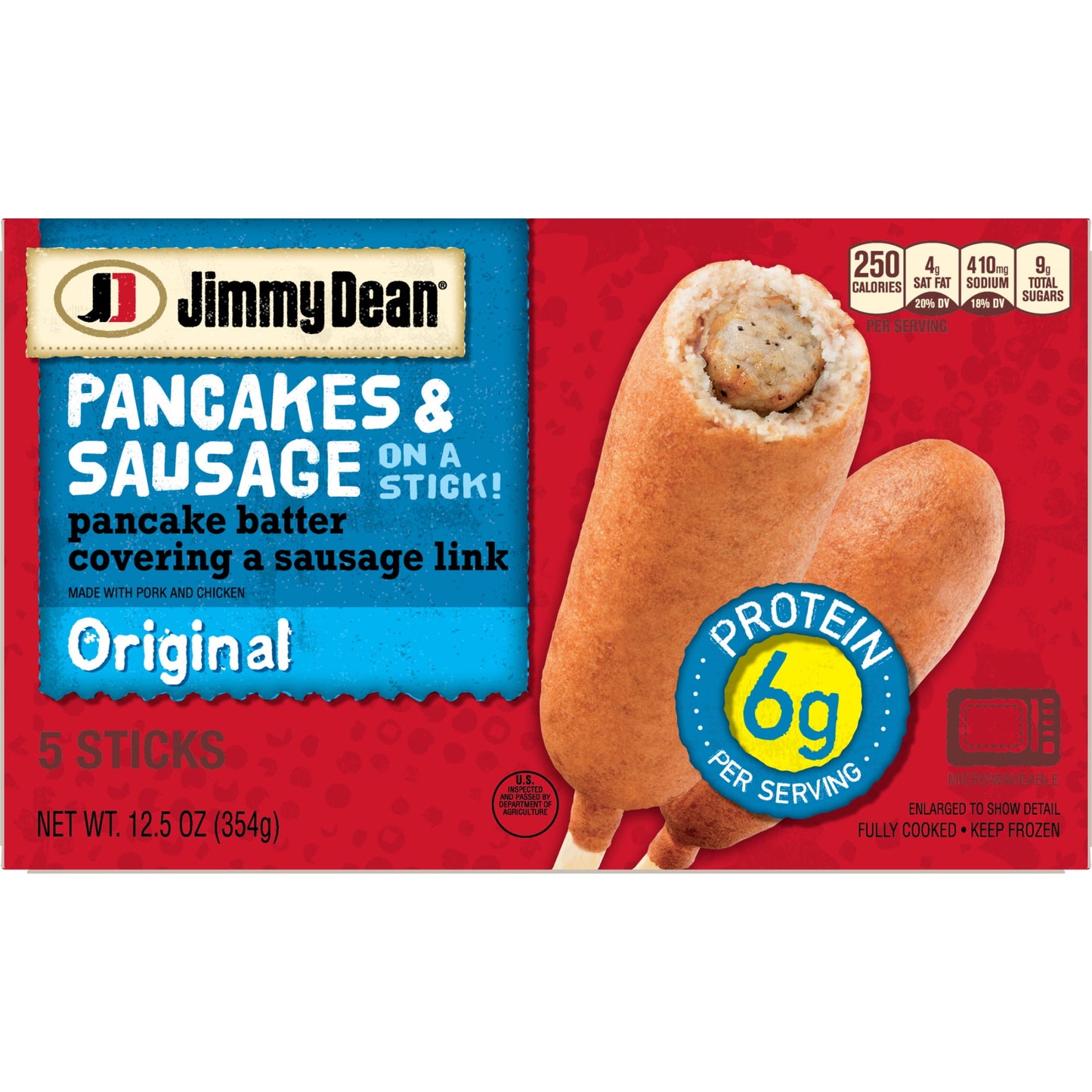Jimmy Dean Pancake & Sausage on a Stick, 5 Count (Frozen)