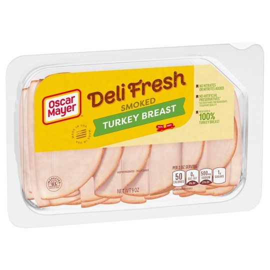 Oscar Mayer Deli Fresh Smoked Sliced Turkey Breast Deli Lunch Meat, 9 oz Package