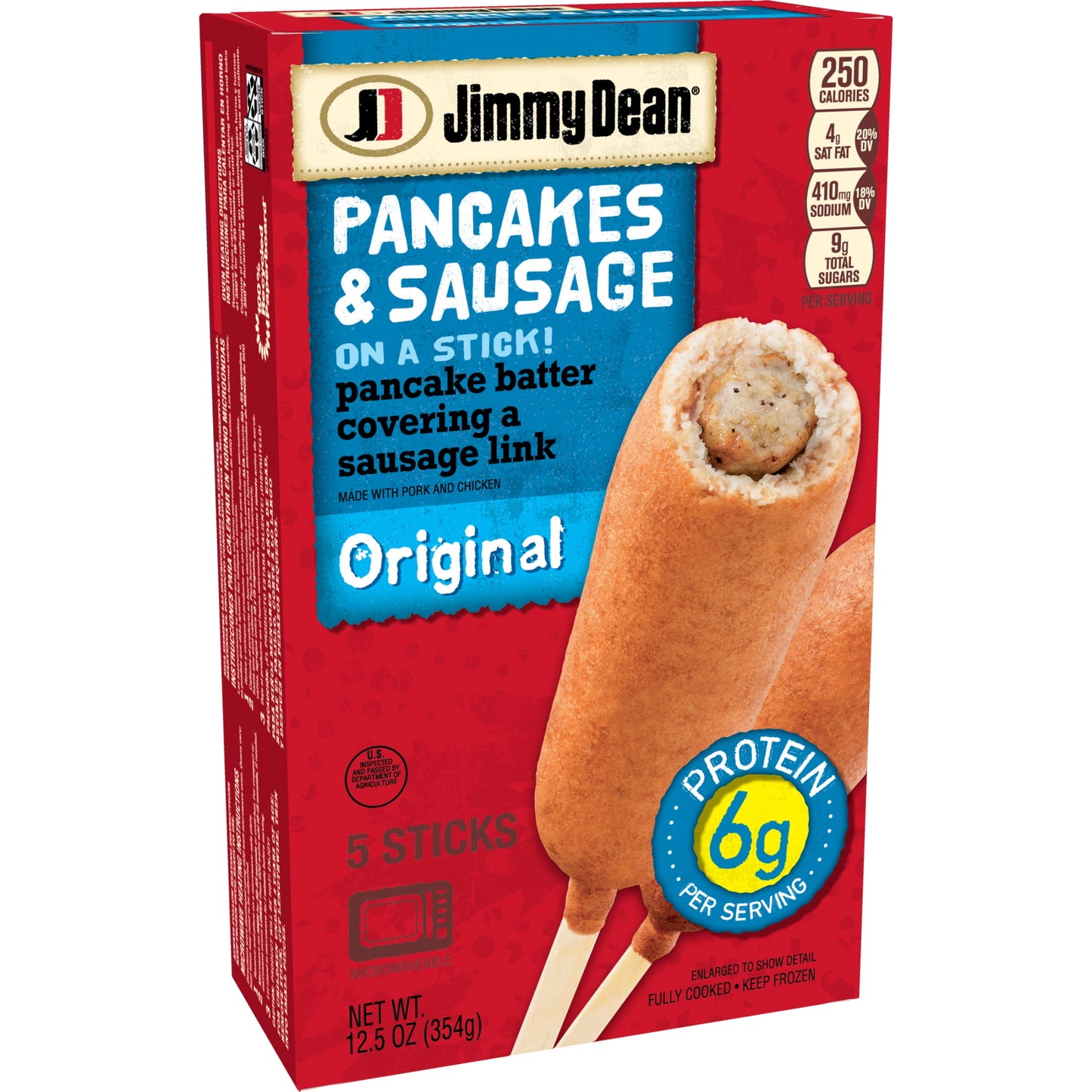Jimmy Dean Pancake & Sausage on a Stick, 5 Count (Frozen)