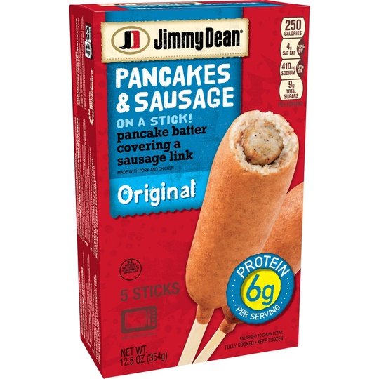 Jimmy Dean Pancake & Sausage on a Stick, 5 Count (Frozen)