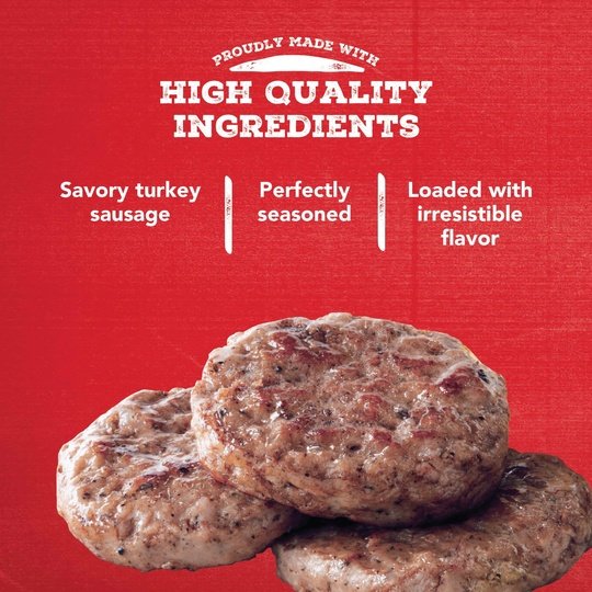Jimmy Dean Fully Cooked Turkey Sausage Patties, 8 Count