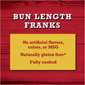 Bar-S Bun Length Franks, 3 lb Family Pack, 24 Count