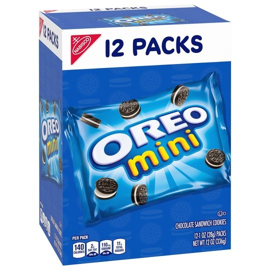 NABISCO OREO MINI LUNCHBOX COOKIES MUNCH PACKS 12 OZ