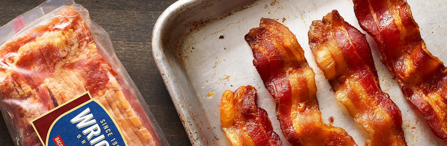 Wright Brand Thick Sliced Hickory Smoked Bacon, 3 lb.