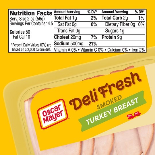 Oscar Mayer Deli Fresh Smoked Sliced Turkey Breast Deli Lunch Meat, 9 oz Package