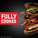 HORMEL BLACK LABEL Pork Bacon, Fully Cooked, 2.52 oz Plastic Package