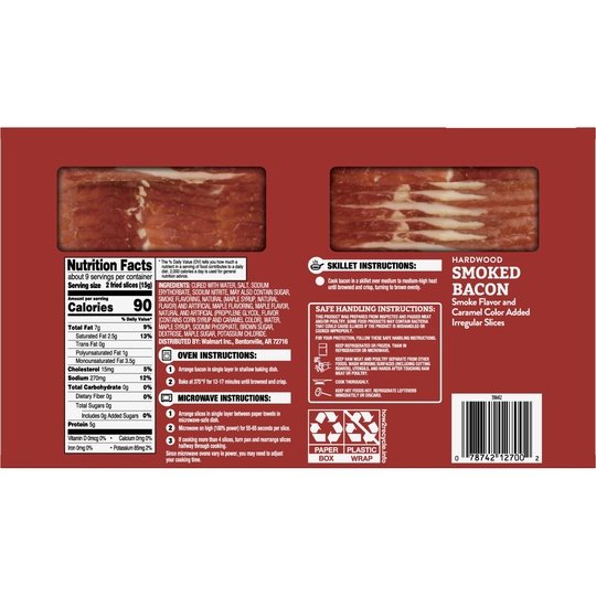 Country Farmhouse Hardwood Smoked Irregular Slices Bacon, 16 oz