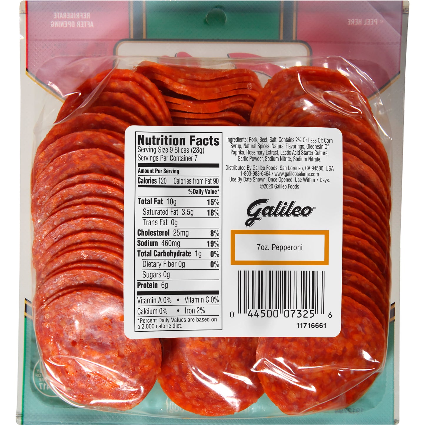 Galileo Pepperoni, 7 oz