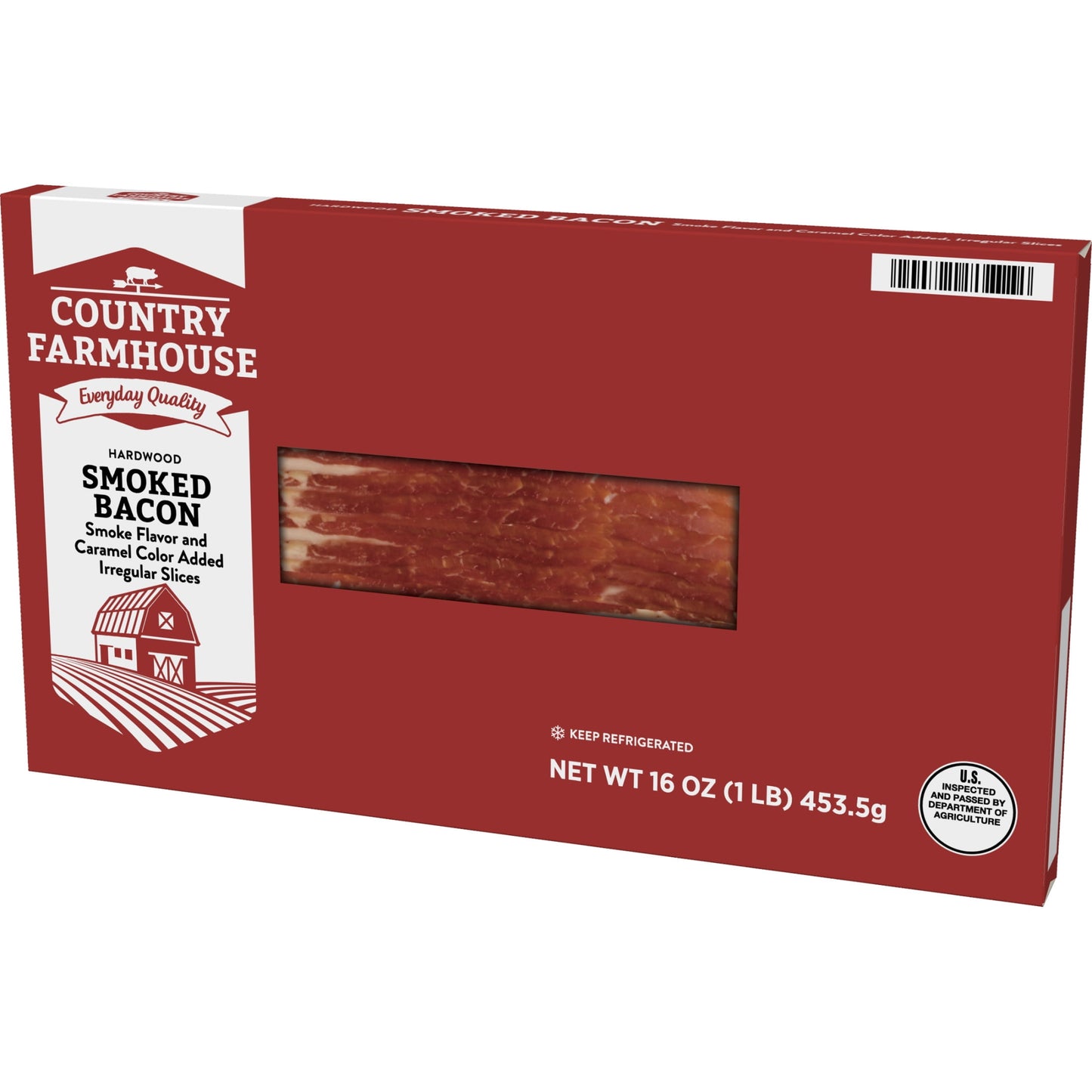 Country Farmhouse Hardwood Smoked Irregular Slices Bacon, 16 oz