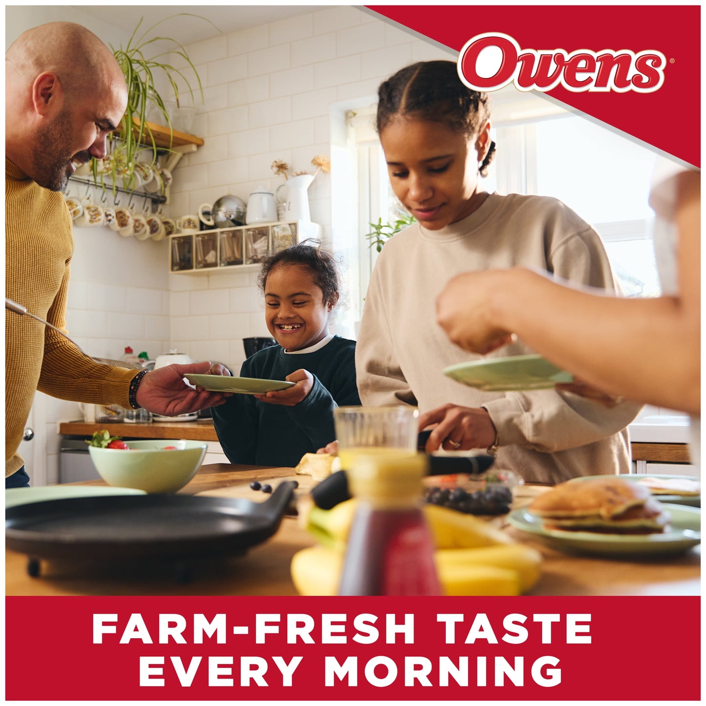 Owens Premium Pork Regular Sausage Roll, 32 oz (Fresh Sausage)
