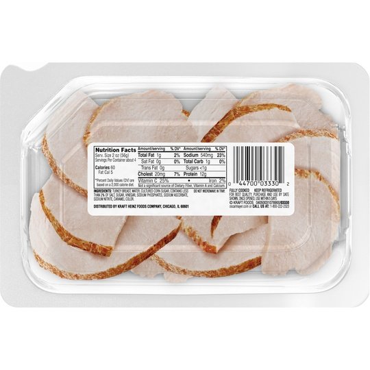 Oscar Mayer Carving Board Oven Roasted Sliced Turkey Breast Deli Lunch Meat, 7.5 Oz Package