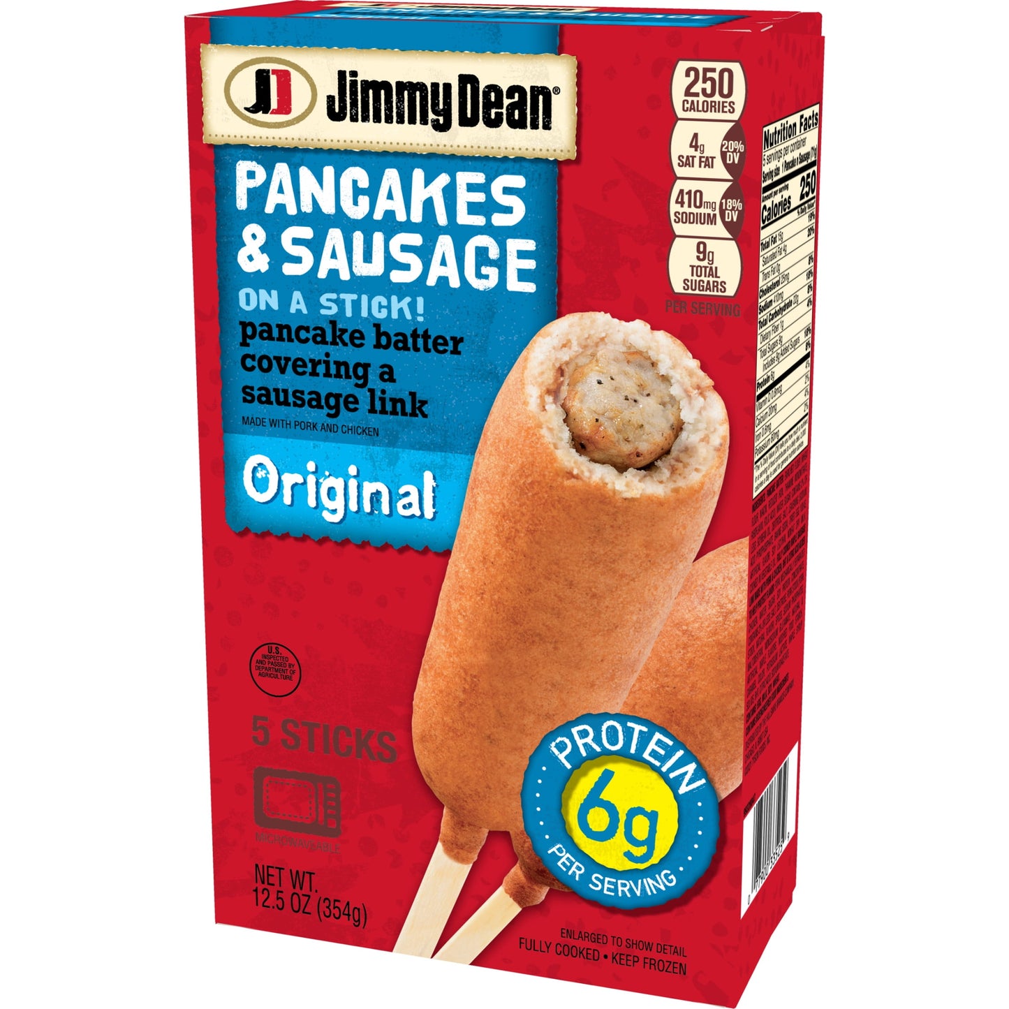 Jimmy Dean Pancake & Sausage on a Stick, 5 Count (Frozen)