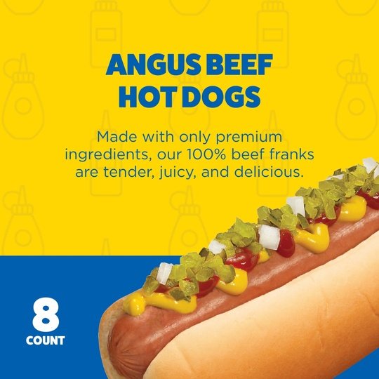 Ball Park Original Angus Beef Hot Dogs, 14 oz, 8 Ct