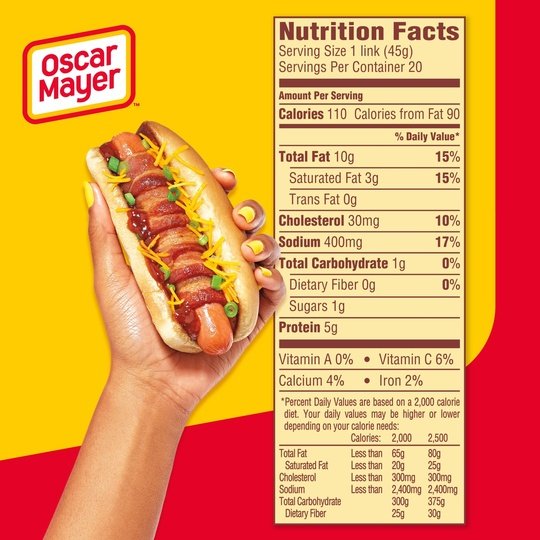 Oscar Mayer Wieners Uncured Original Hot Dogs Mega Pack, 20 Ct Box