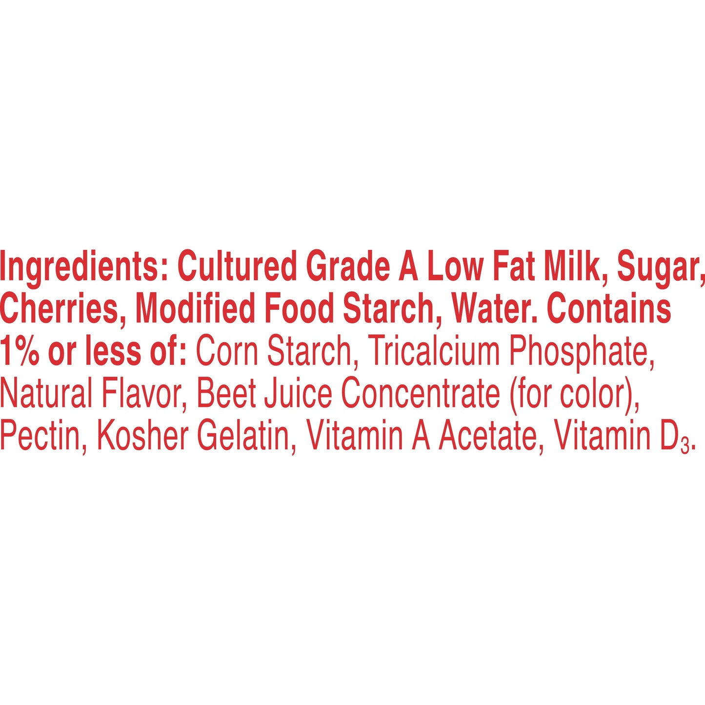 Yoplait Original Cherry Orchard Low Fat Yogurt, 6 OZ Yogurt Cup
