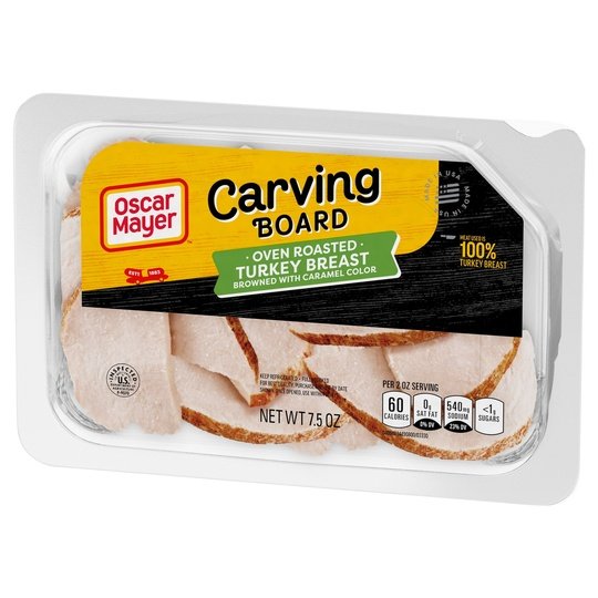 Oscar Mayer Carving Board Oven Roasted Sliced Turkey Breast Deli Lunch Meat, 7.5 Oz Package