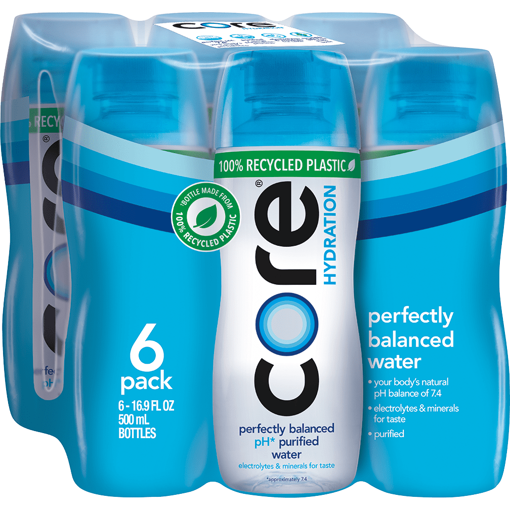 CORE Hydration Nutrient Enhanced Drinking Water, 0.5 L bottles, 6 Count