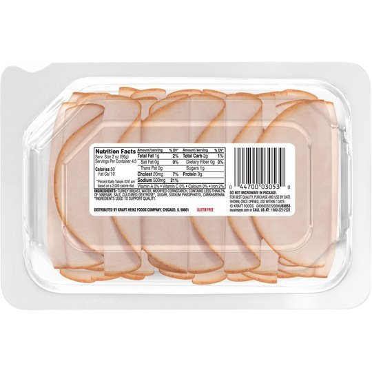 Oscar Mayer Deli Fresh Smoked Sliced Turkey Breast Deli Lunch Meat, 9 oz Package